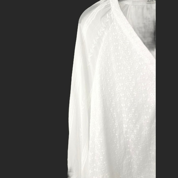 ALICE+OLIVIA Lang Embroidered Button Down Long Sleeve Blouse size Large NWT - Picture 10 of 14